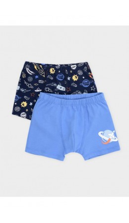 К 1912-2уп/голубой сапфир,глуб.синий,ракеты Ал набор трусы