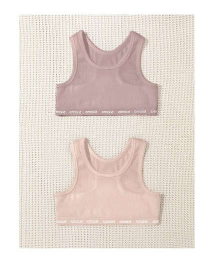 К 1196-2уп/персиковый румянец,кофейный набор майка-топ