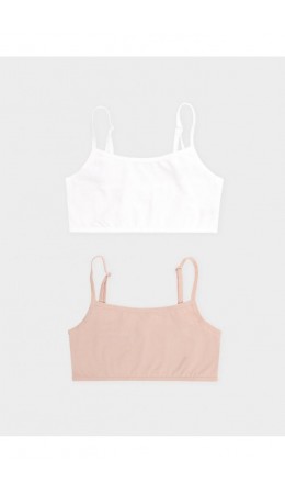 К 1197-2уп/нюдовый беж,сахар набор майка-топ