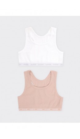 К 1196-2уп/нюдовый беж,сахар набор майка-топ