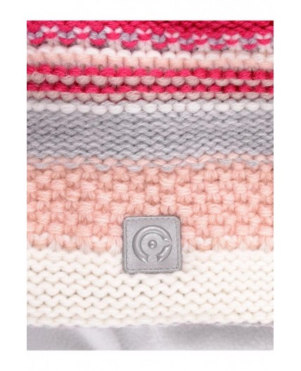 КВ 20334/24ш/серый меланж,св.персик шапка