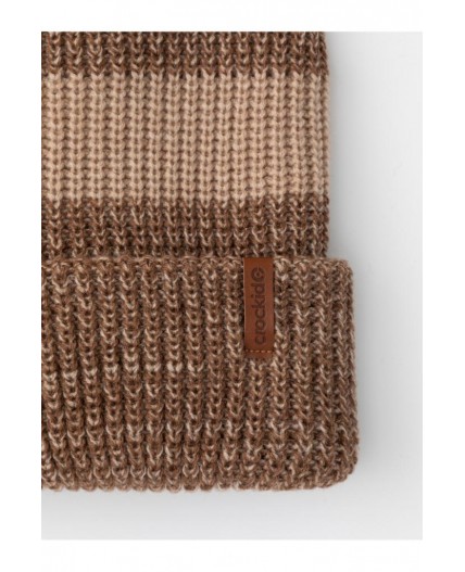 КВ 20414/ш/бежевый,темно-бежевый шапка