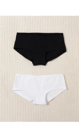 К 1964-2уп/белый,черный набор трусы
