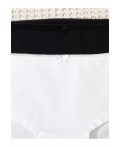 К 1964-2уп/белый,черный набор трусы