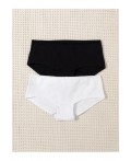 К 1964-2уп/белый,черный набор трусы