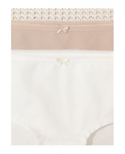 К 1964-2уп/нюдовый беж,сахар набор трусы