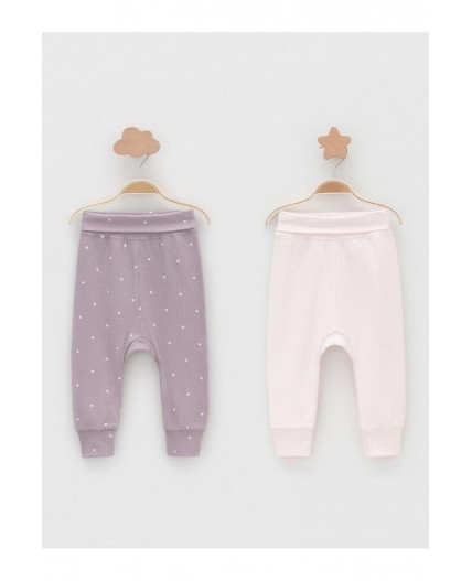 К 400715-2уп/сиреневый Н054.1,бело-розовый 1106 набор брюки