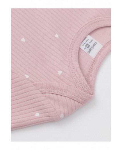 К 6525-2уп/розово-бежевый 1510, 2706 Н054.2 набор полукомбинезон (боди)