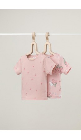 К 301156-2уп/зайчики и тюльпаны,цветочная поляна набор фуфайка (футболка)