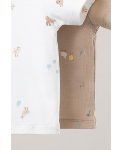 К 301156-2уп/милые животные,веселые гуси набор фуфайка (футболка)