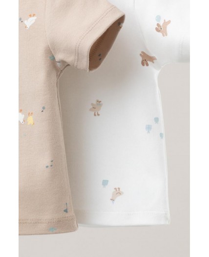 К 301156-2уп/милые животные,веселые гуси набор фуфайка (футболка)