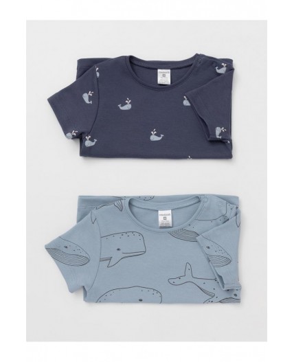 К 301156-2уп/большие,маленькие киты набор фуфайка (футболка)