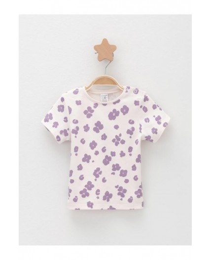 К 301156-2уп/молочный Н085.2,фиолетовый Н052.2 набор фуфайка (футболка)