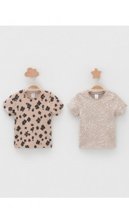 К 301156-2уп/тем.бежевый Н096,бежевый Н085.1 набор фуфайка (футболка)