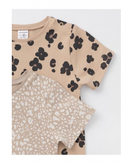 К 301156-2уп/тем.бежевый Н096,бежевый Н085.1 набор фуфайка (футболка)