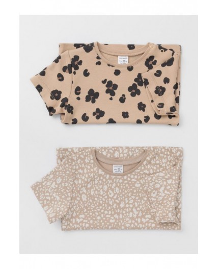 К 301156-2уп/тем.бежевый Н096,бежевый Н085.1 набор фуфайка (футболка)