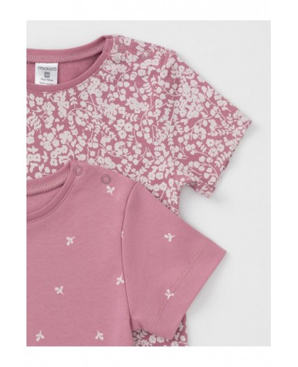 К 301156-2уп/тем.розовый 1710 Н099,Н098 набор фуфайка (футболка)