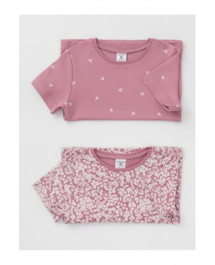 К 301156-2уп/тем.розовый 1710 Н099,Н098 набор фуфайка (футболка)