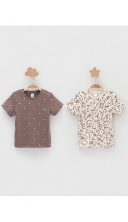 К 301156-2уп/капучино Н054,молочный Н107 набор фуфайка (футболка)