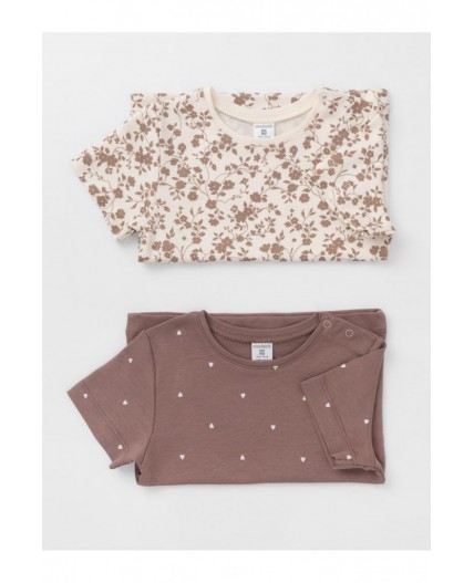 К 301156-2уп/капучино Н054,молочный Н107 набор фуфайка (футболка)