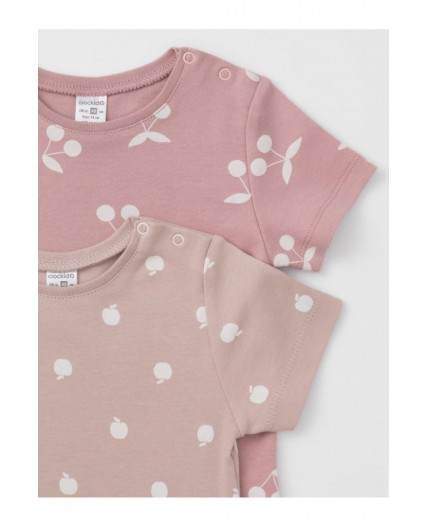 К 301156-2уп/лиловый Н067,розово-бежевый Н097 набор фуфайка (футболка)