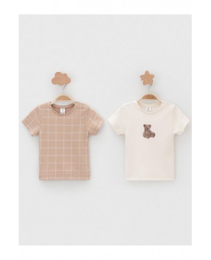 К 301156-2уп/молочный 0809,бежевый Н045.1 набор фуфайка (футболка)