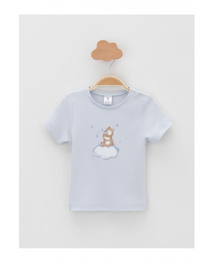 К 301156-2уп/серо-голубой 4106,молочный Н104 набор фуфайка (футболка)