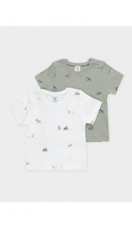 К 301156-2уп/хаки Н031.1,молочный Н103 набор фуфайка (футболка)