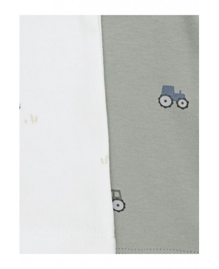 К 301156-2уп/хаки Н031.1,молочный Н103 набор фуфайка (футболка)