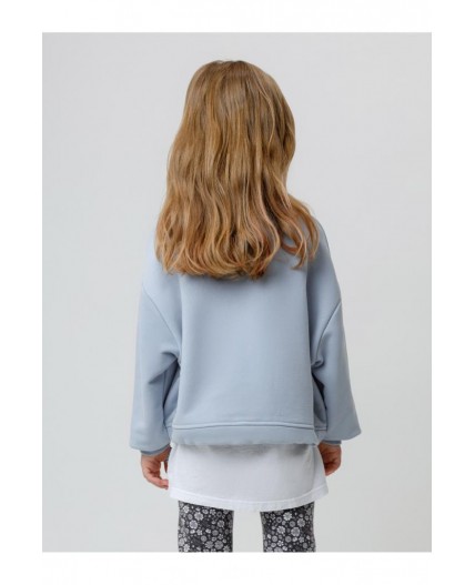 КР 302827/серо-голубой 1362 к664 джемпер (свитшот)