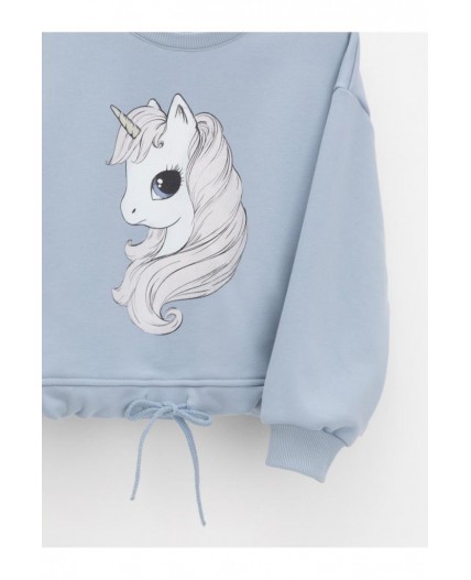 КР 302827/серо-голубой 1362 к664 джемпер (свитшот)