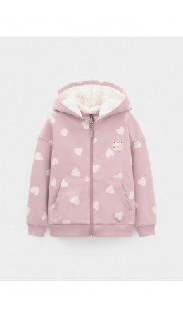 КР 302826/розовый лед,сердечки к599 джемпер (толстовка)