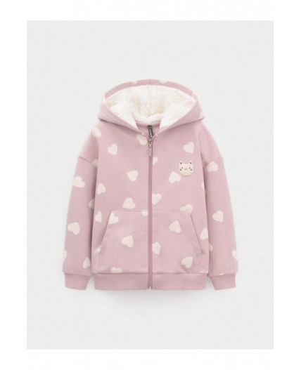 КР 302826/розовый лед,сердечки к599 джемпер (толстовка)