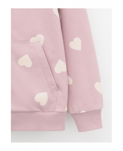 КР 302826/розовый лед,сердечки к599 джемпер (толстовка)