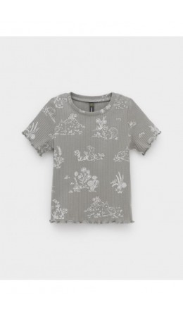 КР 302814/лесной туман,обитатели леса к579 фуфайка (футболка)