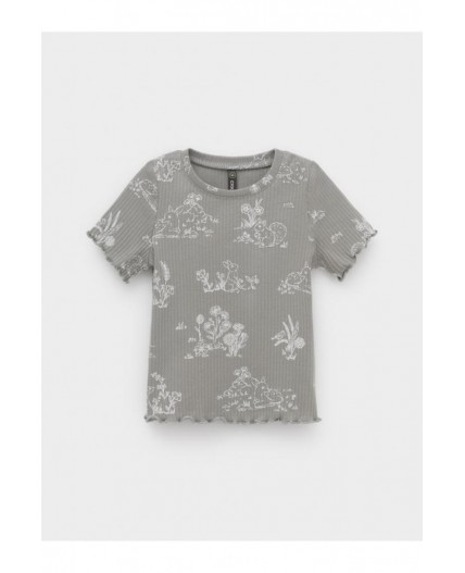 КР 302814/лесной туман,обитатели леса к579 фуфайка (футболка)