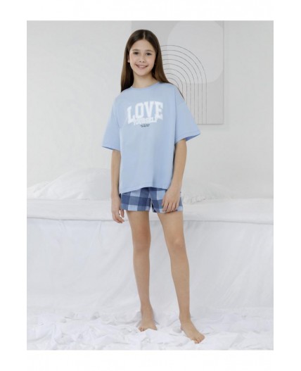 МП 1658-1/голубой 1124 Н026.2 пижама