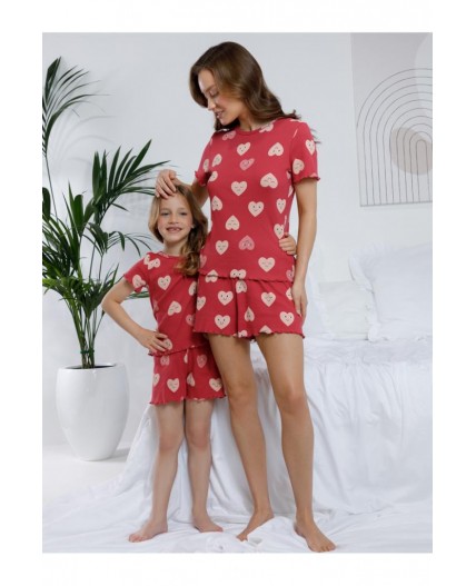 МП 1660/вишня 1633 Н112 пижама