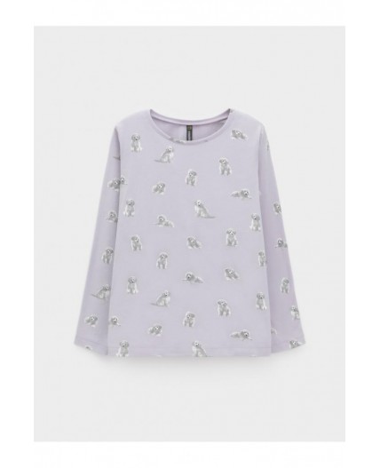 КР 302880/сиреневый 3710 Н090 к647 лонгслив (футболка дл.рукав)