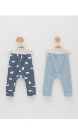 К 4718-2уп/серо-голубой Н100,синий Н052.3 набор брюки