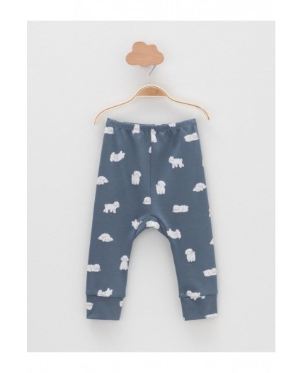 К 4718-2уп/серо-голубой Н100,синий Н052.3 набор брюки