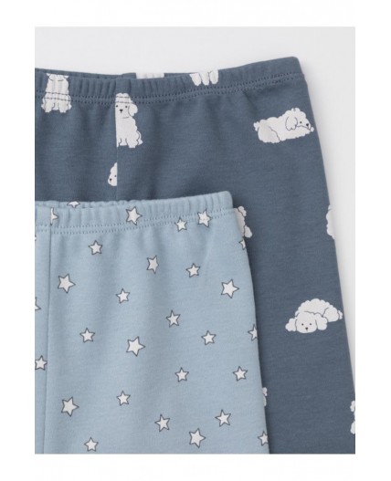 К 4718-2уп/серо-голубой Н100,синий Н052.3 набор брюки