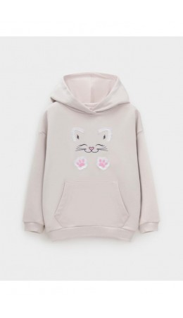 КР 302857/бежевый 4002 к609 джемпер (худи)