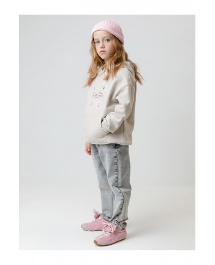 КР 302857/бежевый 4002 к609 джемпер (худи)