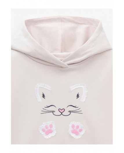 КР 302857/бежевый 4002 к609 джемпер (худи)