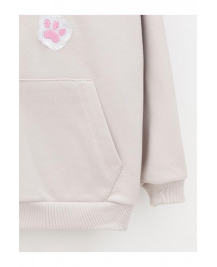 КР 302857/бежевый 4002 к609 джемпер (худи)