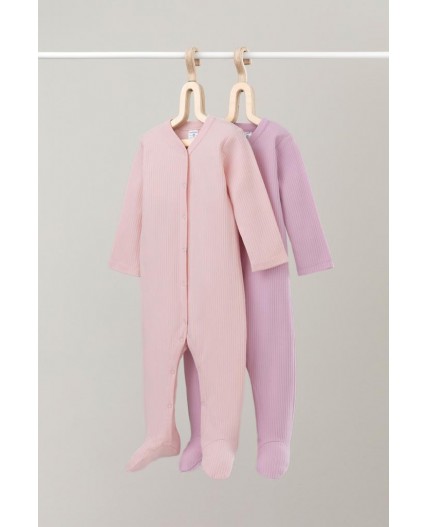 К 6523-2уп/фламинго,тропический персик набор комбинезон