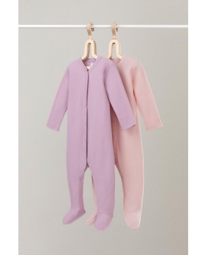 К 6523-2уп/фламинго,тропический персик набор комбинезон