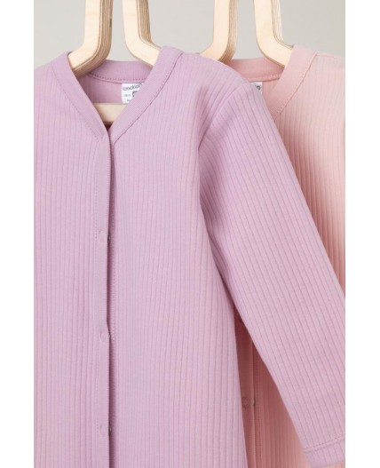 К 6523-2уп/фламинго,тропический персик набор комбинезон