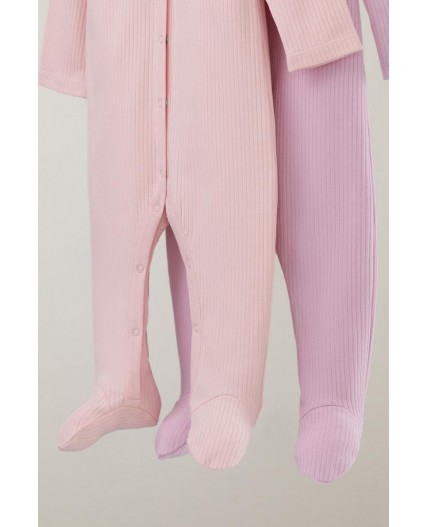 К 6523-2уп/фламинго,тропический персик набор комбинезон